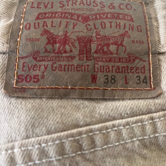 Vintage LEVI’S jeans LEVI’S Distressed Denim shirt. - Picture 3 of 8